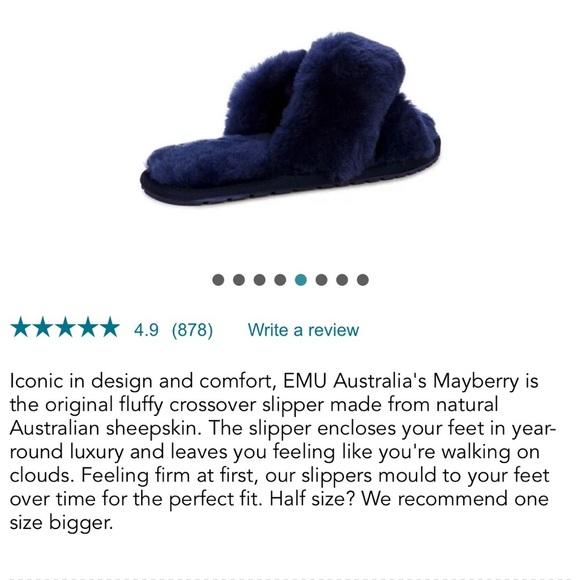 EMU Australia slippers genuine fur from sheep - Picture 8 of 8